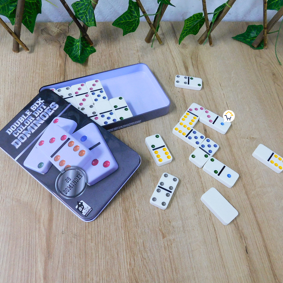 Miniatura 2 de Domino Juego De Mesa Caja Metalica J003